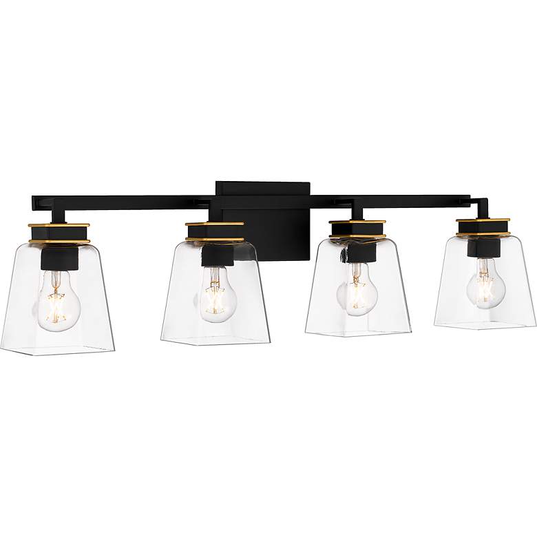 Image 4 Almany 4-Light Matte Black Bath Light more views