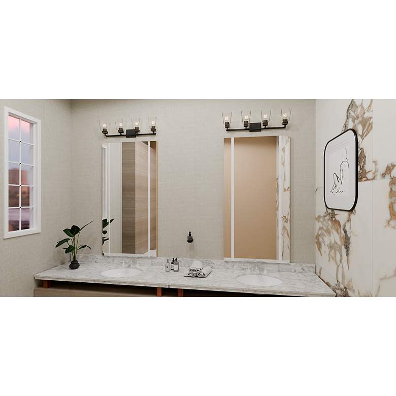 Image 6 Almany 4-Light Matte Black Bath Light more views