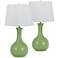 Almeria Apple Green Ceramic Table Lamp Set of 2