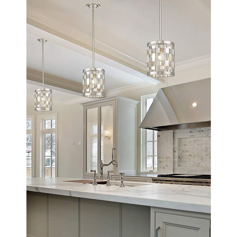 Image 3 Almet by Z-Lite Brushed Nickel 1 Light Mini Pendant more views