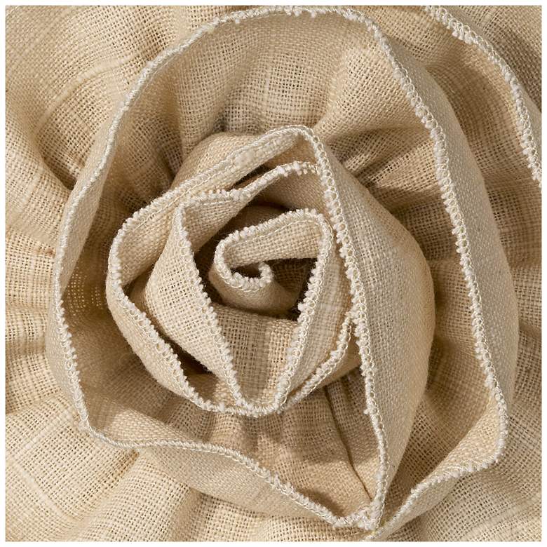 Image 2 Almond Linen Flower Set of 2 Drum Shades 11x12x11 (Spider) more views
