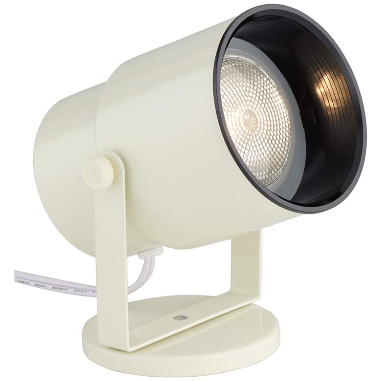 Image 5 Almond White Finish 8 inch HIgh Accent Uplight more views