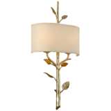 Almont 26&quot; High Gold Leaf Nature Inspired Wall Sconce