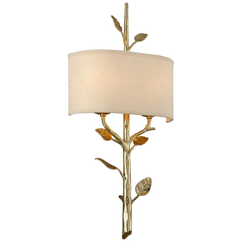 Image 1 Almont 26" High Gold Leaf Nature Inspired Wall Sconce