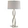Almost Infinity 31" High Tall Sterling Table Lamp With Flax Shade