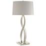 Almost Infinity 31" High Tall Sterling Table Lamp With Flax Shade