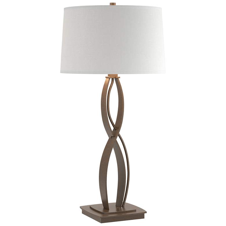 Image 1 Almost Infinity 31"H Tall Bronze Table Lamp With Natural Anna Shade
