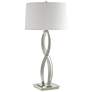 Almost Infinity 31"H Tall Sterling Table Lamp With Natural Anna Shade