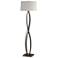 Almost Infinity Floor Lamp - Oil Rubbed Bronze Finish - Flax Shade