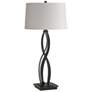 Almost Infinity Table Lamp - Oil Rubbed Bronze Finish - Flax Shade