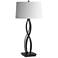 Almost Infinity Table Lamp - Oil Rubbed Bronze Finish - Natural Anna Shade