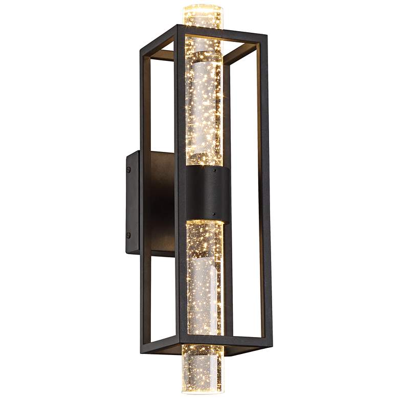 Image 1 Aloft 17" High Black LED Wall Sconce