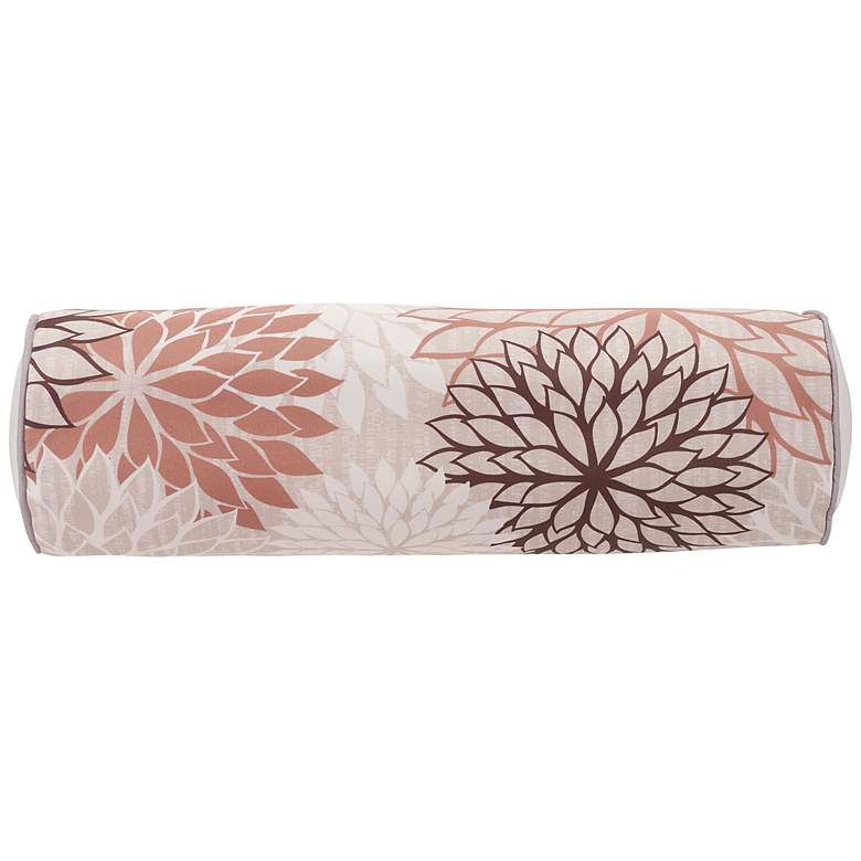 Image 2 Aloha Beige Brown 20" x 6" Indoor/Outdoor Bolster Pillow