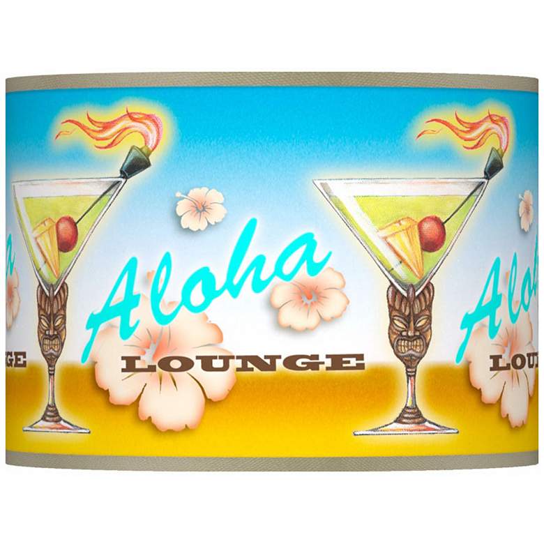 Image 1 Aloha Lounge Giclee Lamp Shade 13.5x13.5x10 (Spider)