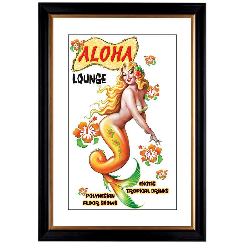 Image 1 Aloha Mermaid Giclee 41 3/8 inch High Wall Art