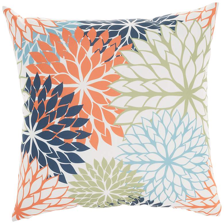 Image 2 Aloha Multi-Color 20" Square Indoor/Outdoor Throw Pillow