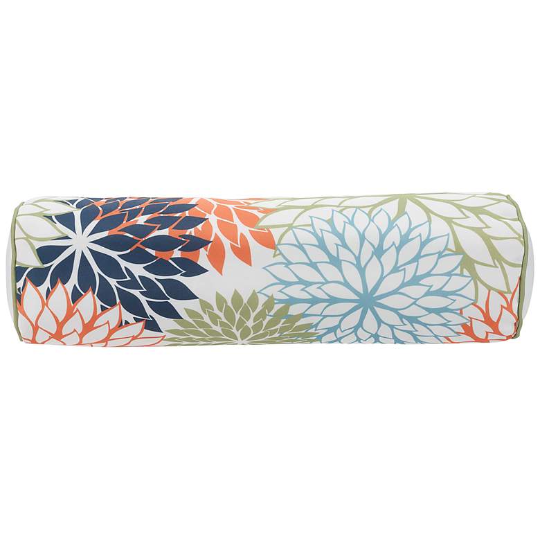Aloha Multi-Color 20&quot; x 6&quot; Indoor/Outdoor Bolster Pillow