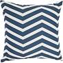 Aloha Navy Ivory 20" Square Indoor/Outdoor Throw Pillow