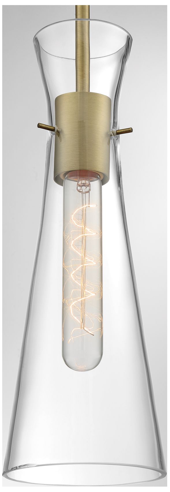 Image 3 Alondra; 1 Light; Mini Pendant; Vintage Brass Finish w/ Clear Glass more views