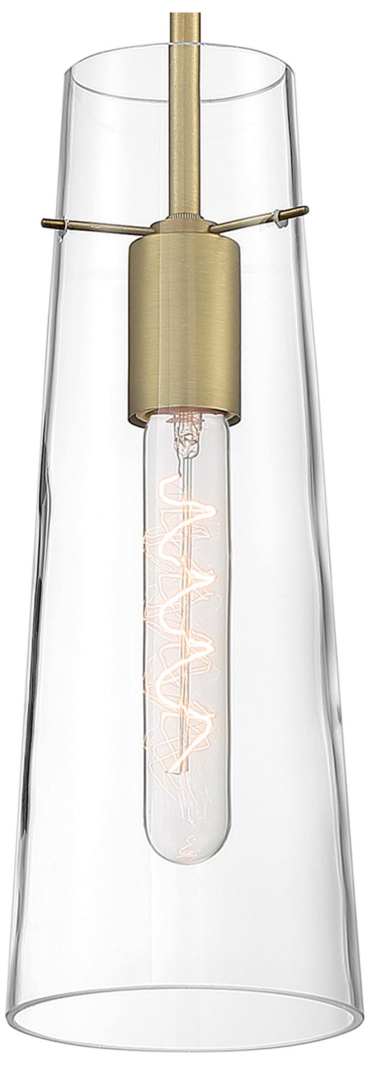 Image 4 Alondra; 1 Light; Mini Pendant; Vintage Brass Finish w/ Clear Glass more views