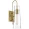 Alondra; 1 Light; Wall Sconce; Vintage Brass Finish with Clear Glass