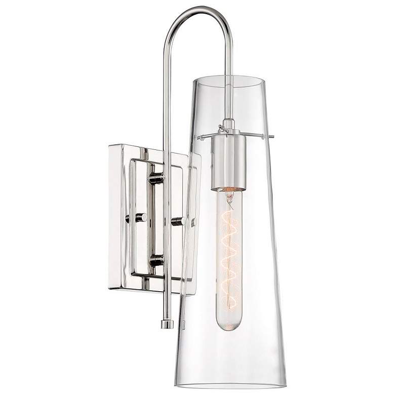 Image 2 Alondra 17 1/4" High Polished Nickel Wall Sconce more views