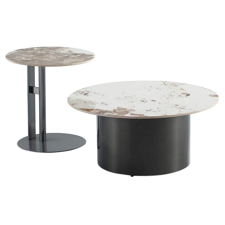 Image 1 Alondra 2-Piece Modern Coffee Table and End Table Set in Black