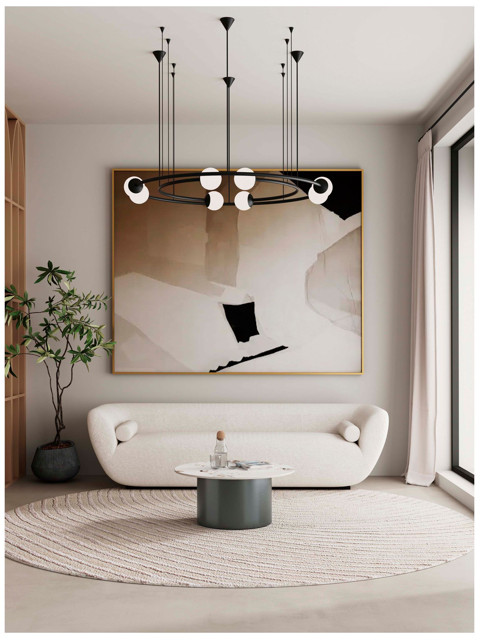 Image 2 Alondra Modern Coffee Table in Black more views