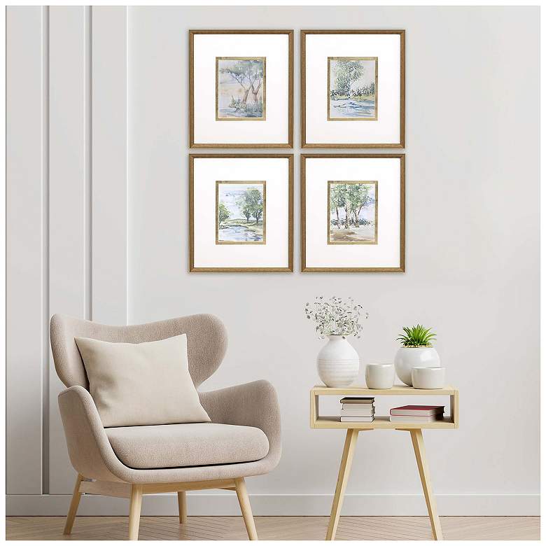 Image 4 Along the Way I 17"W x 19"H Framed Art Set of 4 more views