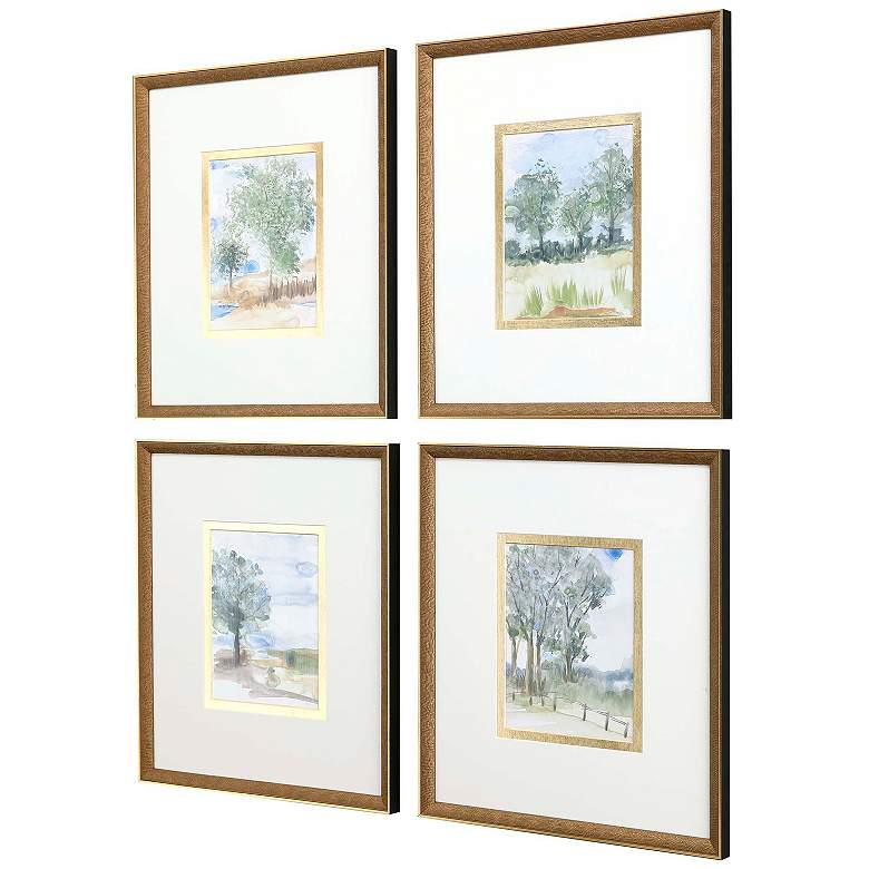 Image 2 Along the Way II 17"W x 19"H Framed Art Set of 4 more views