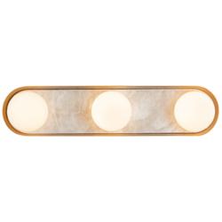 Alonso 23 1/4" Wide Vintage Brass LED Vanity Bath Light