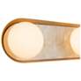 2_Alonso 23 1/4" Wide Vintage Brass LED Vanity Bath Light more views