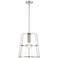 Alonzo 14 in. 1-Light Polished Nickel Transitional Pendant Light