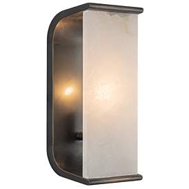 Image1 of Alora Abbott E12 10-in Urban Bronze/Alabaster Wall Vanity