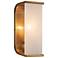 Alora Abbott E12 10-in Vintage Brass/Alabaster Wall Vanity