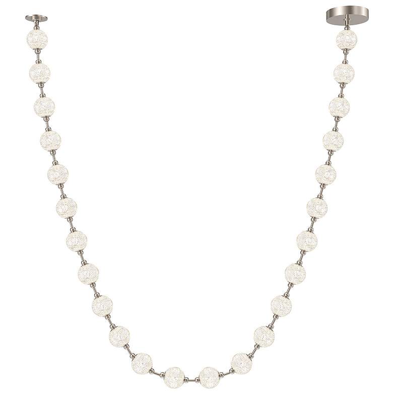 Image 1 Alora Akoya LED 24 Head Polished Nickel Pendant