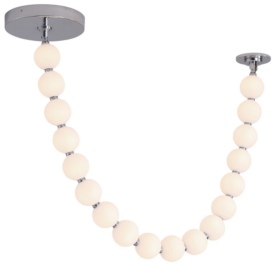 Image 3 Alora Akoya LED 5-ft Chrome Pendant more views