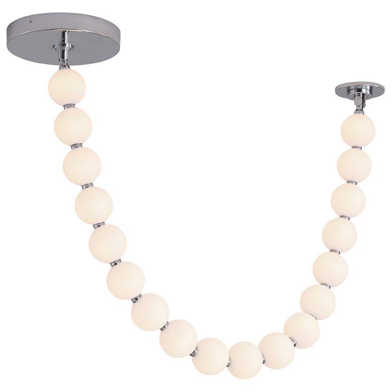 Image 3 Alora Akoya LED 5-ft Chrome Pendant more views