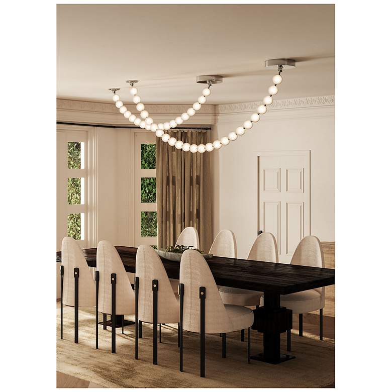 Image 2 Alora Akoya LED 7-ft Chrome Pendant more views