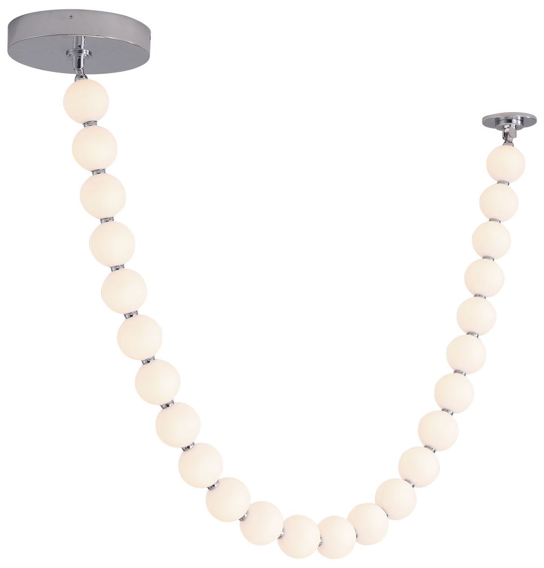 Image 3 Alora Akoya LED 7-ft Chrome Pendant more views