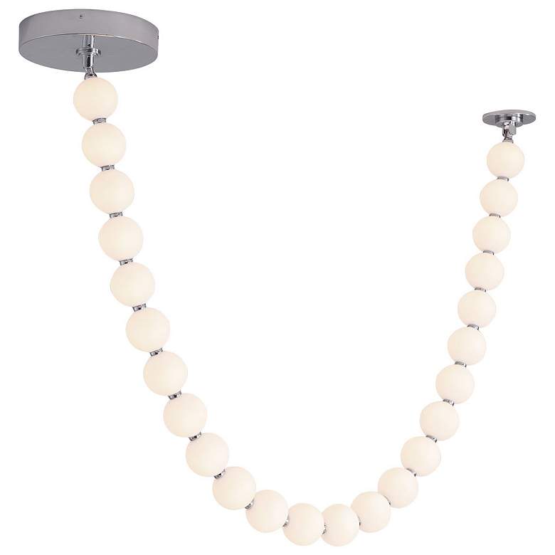 Image 3 Alora Akoya LED 7-ft Chrome Pendant more views