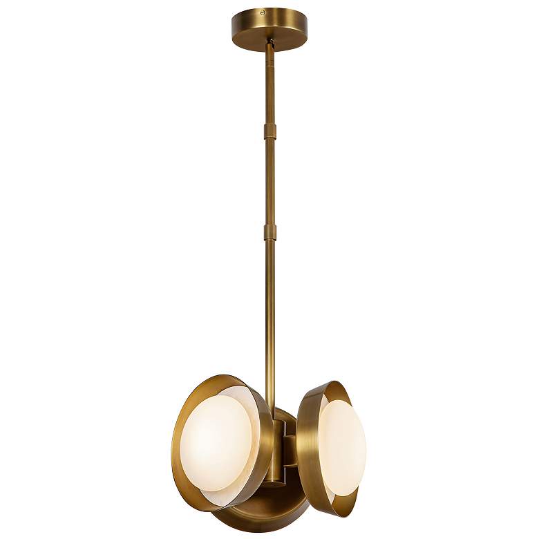 Image 1 Alora Alonso LED 13-in Vintage Brass Pendant