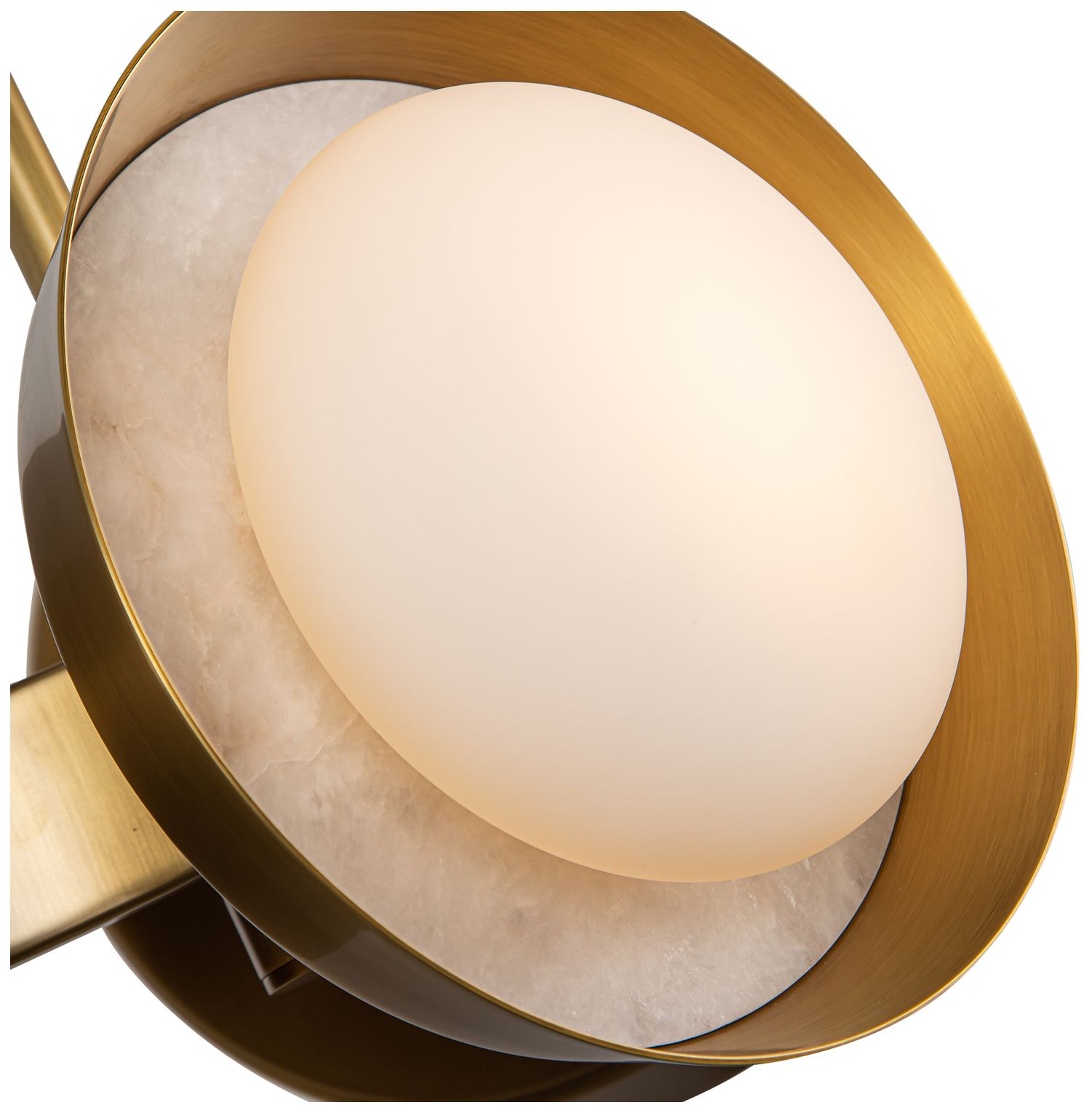 Image 4 Alora Alonso LED 13-in Vintage Brass Pendant more views