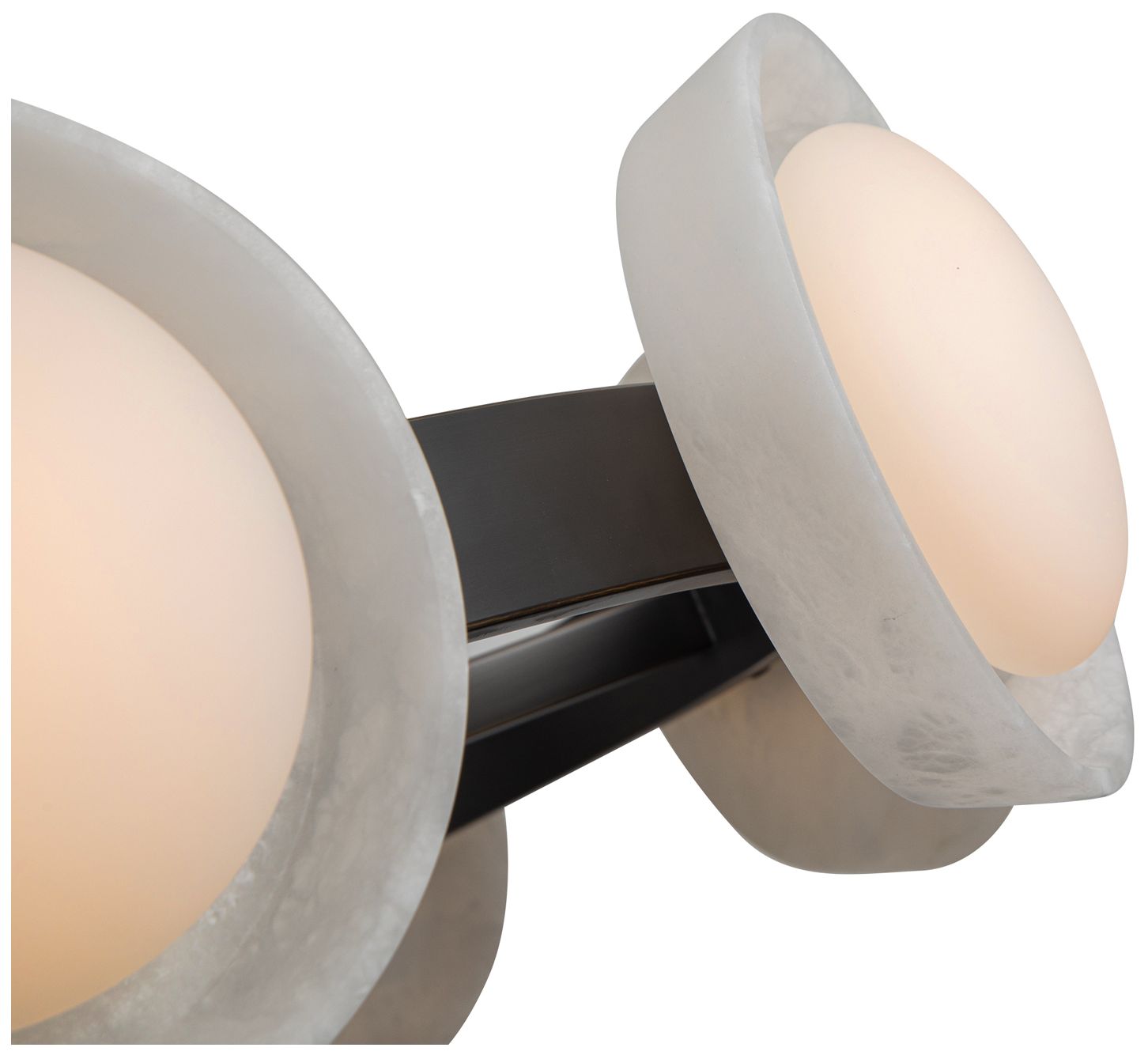 Image 2 Alora Alonso LED 37-in Urban Bronze/Alabaster LED Chandeliers more views