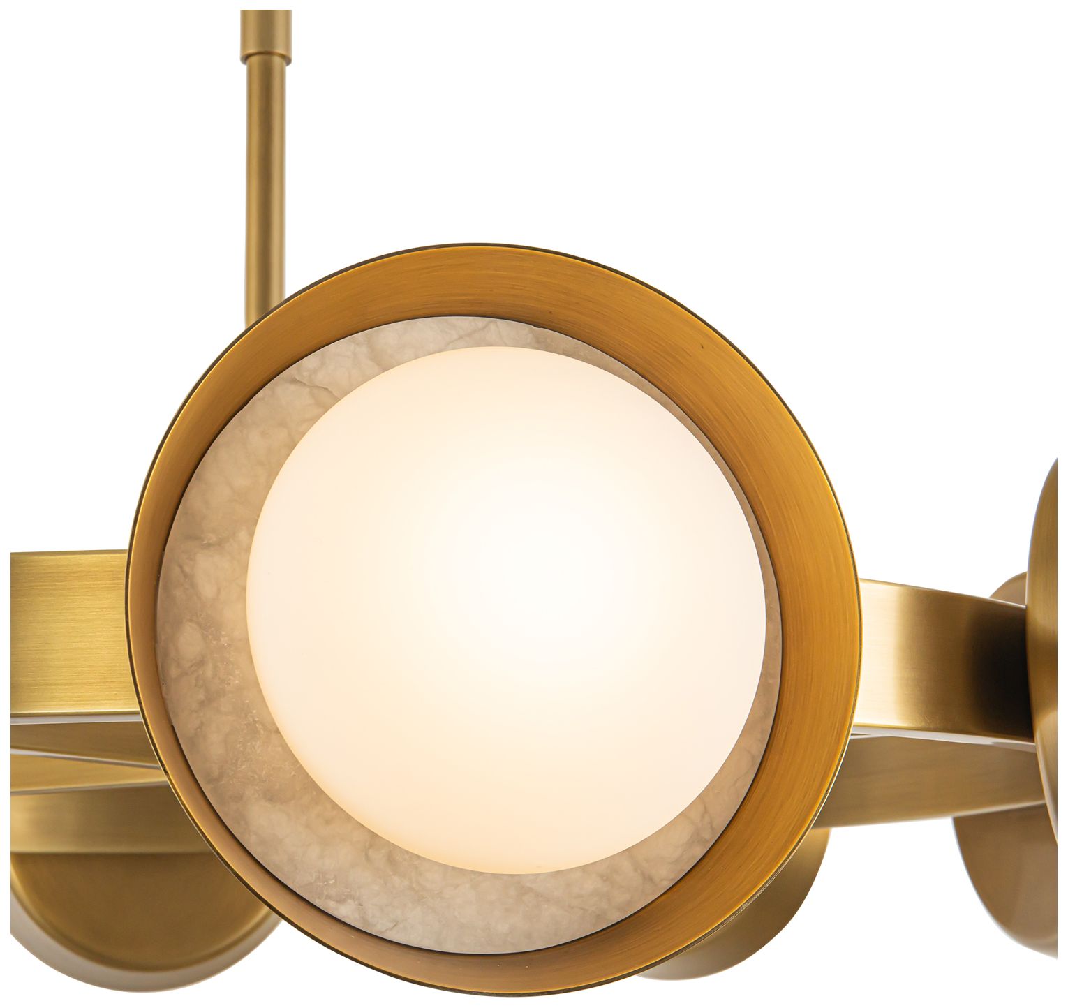 Image 2 Alora Alonso LED 37-in Vintage Brass LED Chandeliers more views