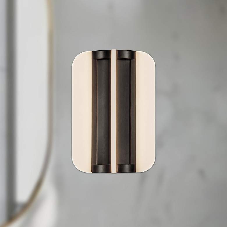 Image 1 Alora Anders LED 10-in Urban Bronze Wall Vanity