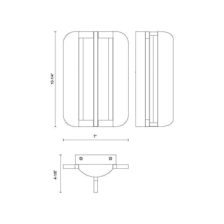 Image 4 Alora Anders LED 10-in Urban Bronze Wall Vanity more views