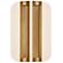 Alora Anders LED 10-in Vintage Brass Wall Vanity