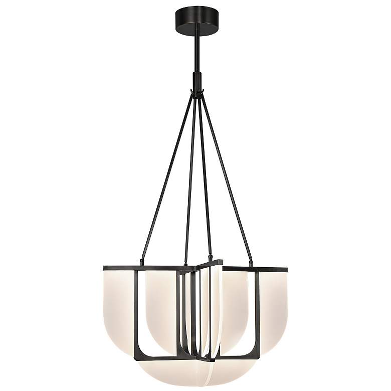Image 1 Alora Anders LED 30-in Urban Bronze LED Chandelier