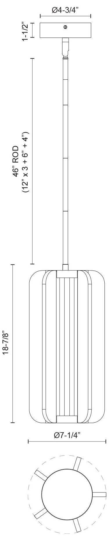 Image 4 Alora Anders LED 7-in Vintage Brass Pendant more views